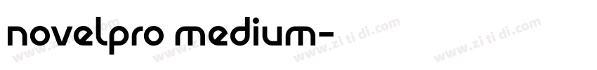 novelpro medium字体转换